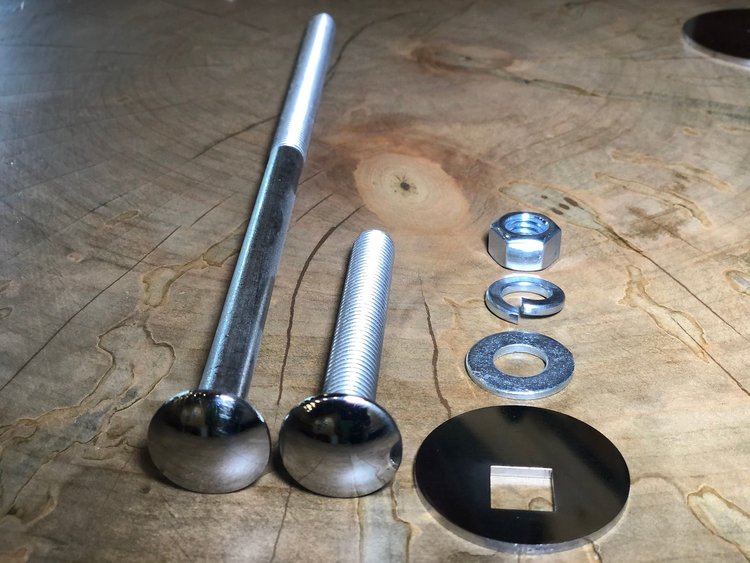 113600032 Polished Stainless Bed To Frame Mounting Bolt Kit for 1940-1945 Chevrolet Short Stepside