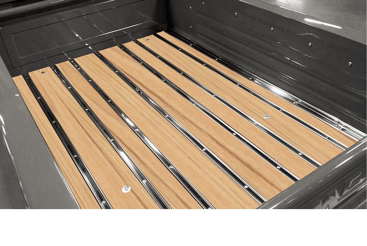 114121214 BedWood-X Kit for 1940-1945 Chevy Longbed, Stepside Truck, Cypress BedWood [Finished w/HydroShine]