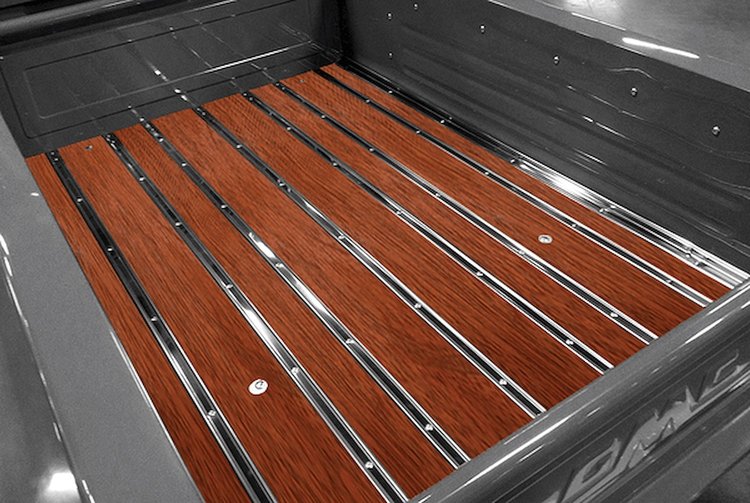 114132210 BedWood-X Kit for 1940-1945 Chevy Longbed, Stepside Truck, Brazilian Cherry BedWood [Finished w/HydroShine]