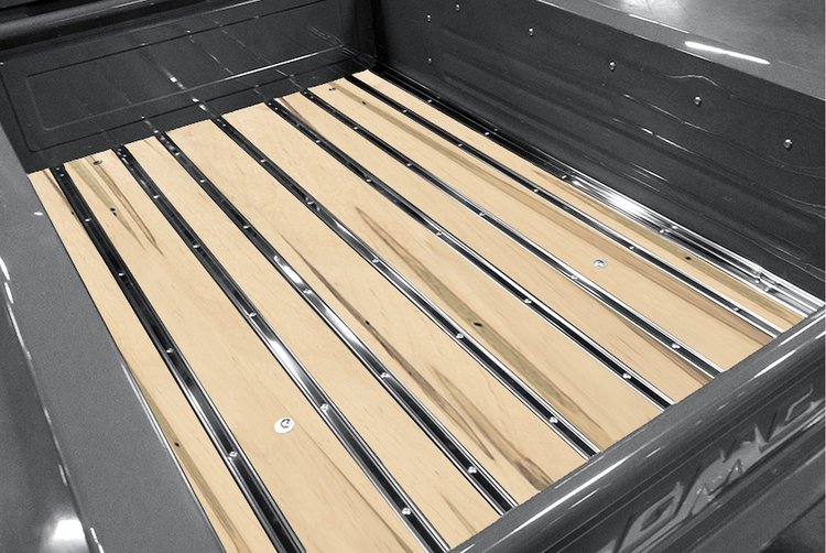 116118214 BedWood-X Kit for 1946 Chevy Longbed, Stepside Truck, Wormy Maple BedWood [Finished w/HydroShine]
