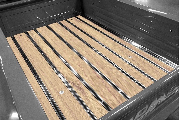 126110010 Bed-in-a-Box Kit for 1954-1955.5 GM Longbed, Stepside Truck, Red Oak BedWood [Unfinished]