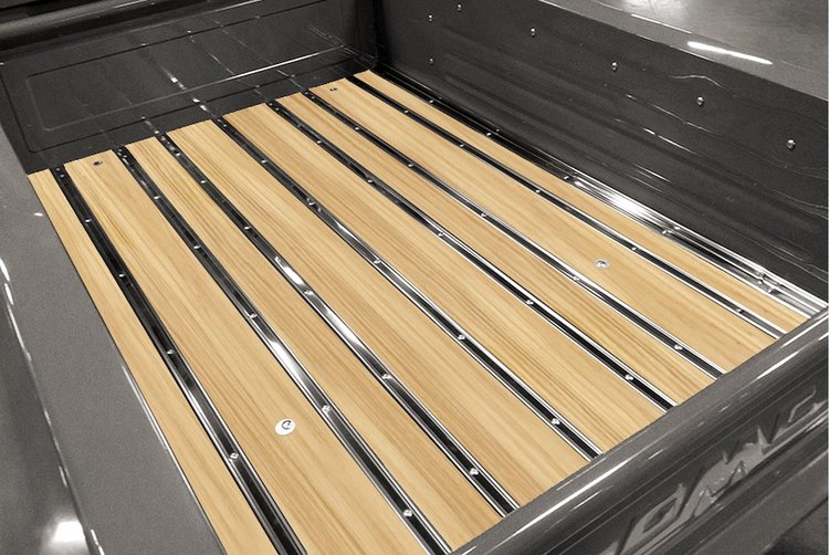 129114015 Bed-in-a-Box Kit for 1955.5-1957.5 GM Longbed, Stepside Truck, Hickory BedWood [Unfinished]