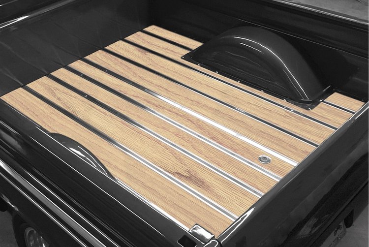 132110012 Bed-in-a-Box Kit for 1955-1959 GM Shortbed, Fleetside Truck, Red Oak BedWood [Unfinished]