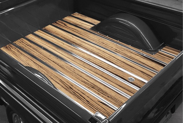 136134212 BedWood-X Kit for 1960-1962 GM Shortbed, Fleetside Truck, Zebra Wood BedWood [Finished w/HydroShine]