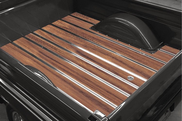 140113012 Bed-in-a-Box Kit for 1963-1966 GM Shortbed, Fleetside Truck, Black Walnut BedWood [Unfinished]