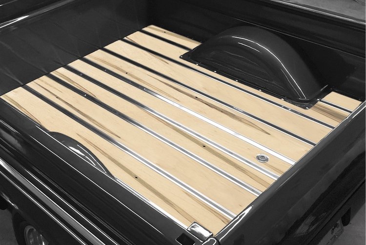 140118014 Bed-in-a-Box Kit for 1963-1966 GM Shortbed, Fleetside Truck, Wormy Maple BedWood [Unfinished]