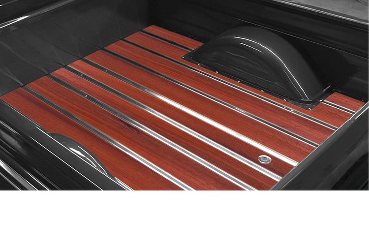 140130212 BedWood-X Kit for 1963-1966 GM Shortbed, Fleetside Truck, Paduak BedWood [Finished w/HydroShine]