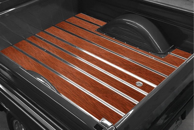 141132012 Bed-in-a-Box Kit for 1963-1966 GM Longbed, Fleetside Truck, Brazilian Cherry BedWood [Unfinished]