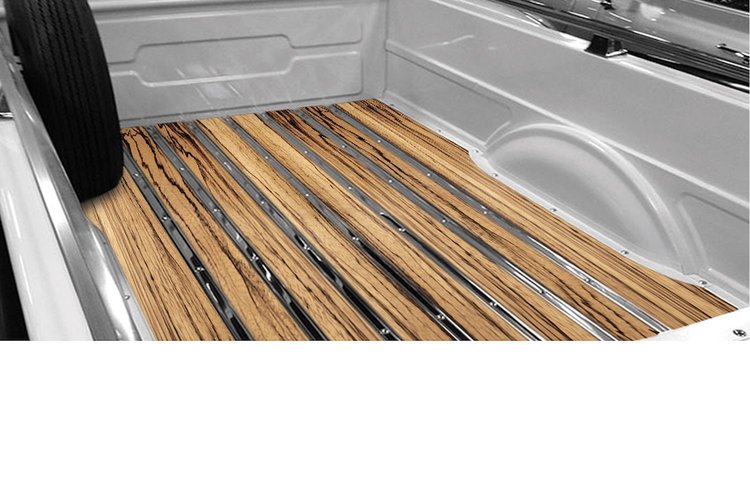 209134115 BedWood-X Kit for 1939-1941 Plymouth Shortbed, Stepside Truck, Zebra Wood BedWood [Finished w/HydroSatin]
