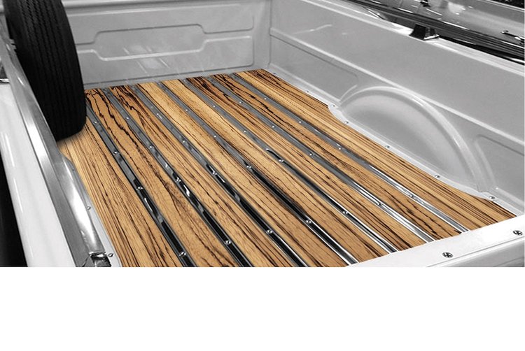 219134110 BedWood-X Kit for 1948-1949 Dodge Lowside Shortbed, Stepside Truck, Zebra Wood BedWood [Finished w/HydroSatin]