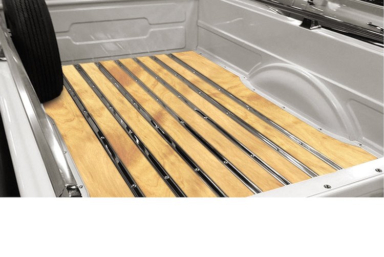 224115115 BedWood-X Kit for 1950-1952 Dodge Highside Shortbed, Stepside Truck, Flamed Birch BedWood [Finished w/HydroSatin]