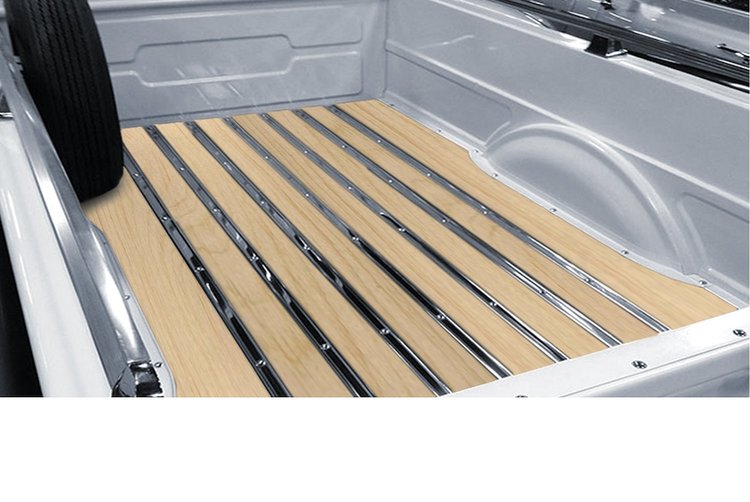 225119114 BedWood-X Kit for 1950-1952 Dodge Lowside Shortbed, Stepside Truck, Pine BedWood [Finished w/HydroSatin]