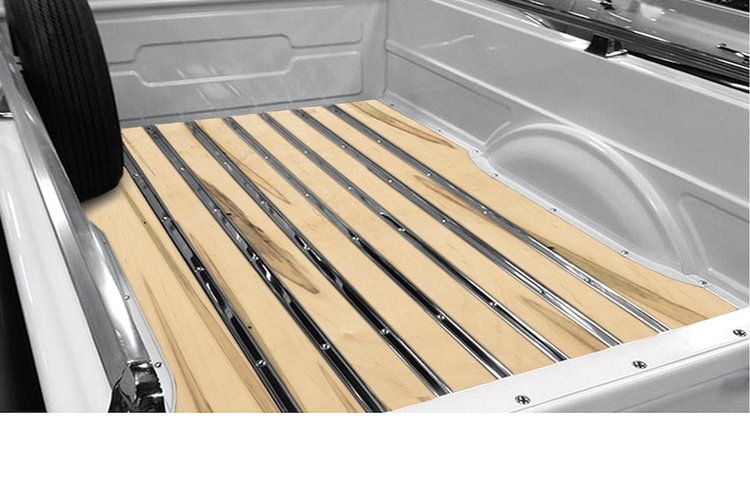 228118010 Bed-in-a-Box Kit for 1950 Dodge Lowside Longbed, Stepside Truck, Wormy Maple BedWood [Unfinished]
