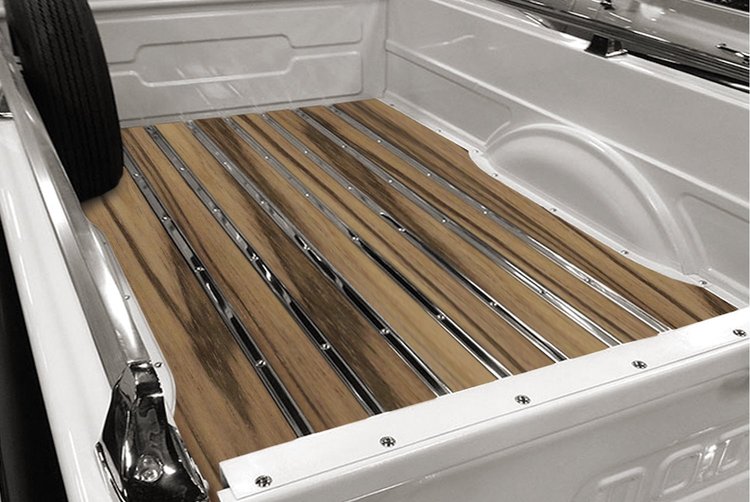 237133015 Bed-in-a-Box Kit for 1955-1956 Dodge Highside Longbed, Stepside Truck, Black Limba BedWood [Unfinished]