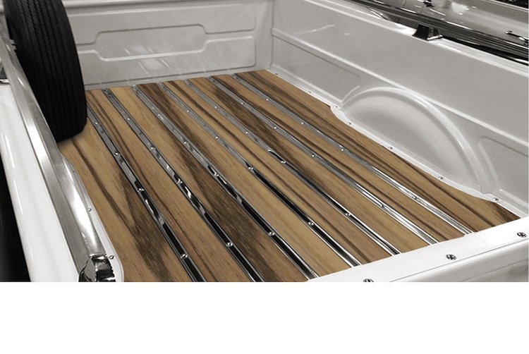 241133015 Bed-in-a-Box Kit for 1961-1965.5 Dodge Shortbed, Stepside Truck, Black Limba BedWood [Unfinished]