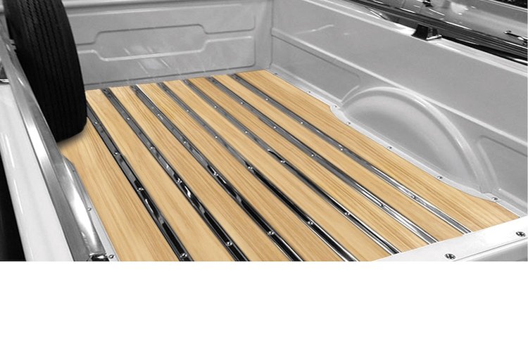 244114115 BedWood-X Kit for 1965.5-1971 Dodge Shortbed, Stepside Truck, Hickory BedWood [Finished w/HydroSatin]