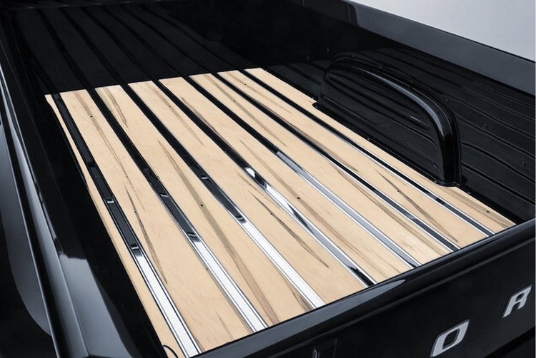 311118210 BedWood-X Kit for 1948-1952 Ford Longbed, Flareside Truck, Wormy Maple BedWood [Finished w/HydroShine]