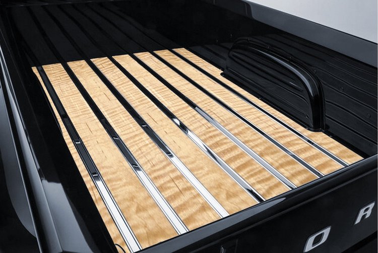 323117010 Bed-in-a-Box Kit 1964-1966 Ford Longbed, Flareside Truck, Curly Maple BedWood [Unfinished]