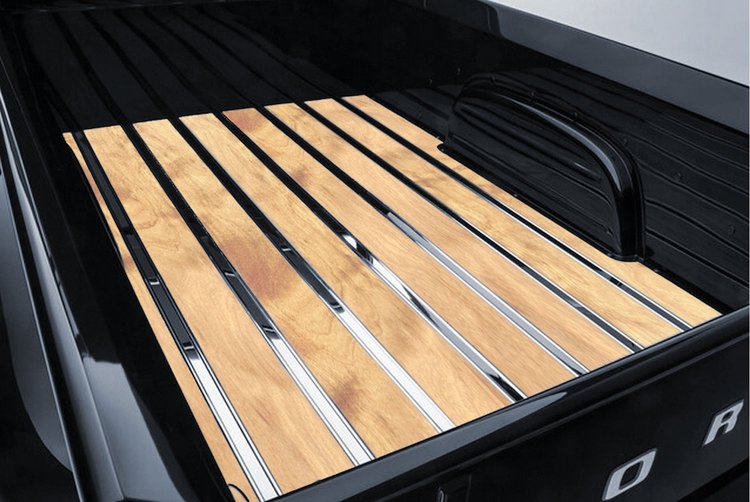 327115110 BedWood-X Kit for 1957-1960 Ford Longbed, Flareside Truck, Flamed Birch BedWood [Finished w/HydroSatin]