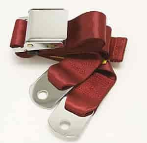 2 Point Lap Belt Color: Dark Red