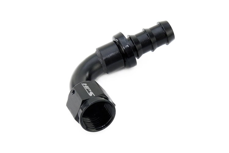 150-9008 150 Series 90-Deg Hose End, Tool-Free Assembly Hose Ends, For Push-On Style Hoses, Easy To Use
