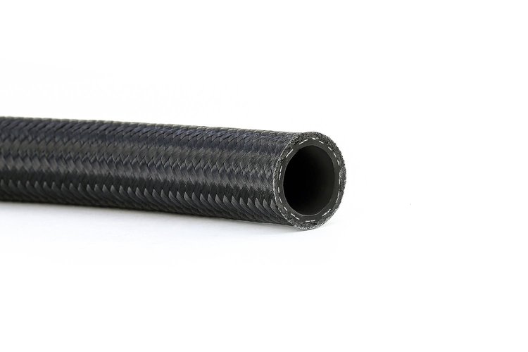 250-04 250 Series Nylon Braided Rubber Hose, Stainless Steel Reinforced Hose, For 250 Series Reusable An Fittings