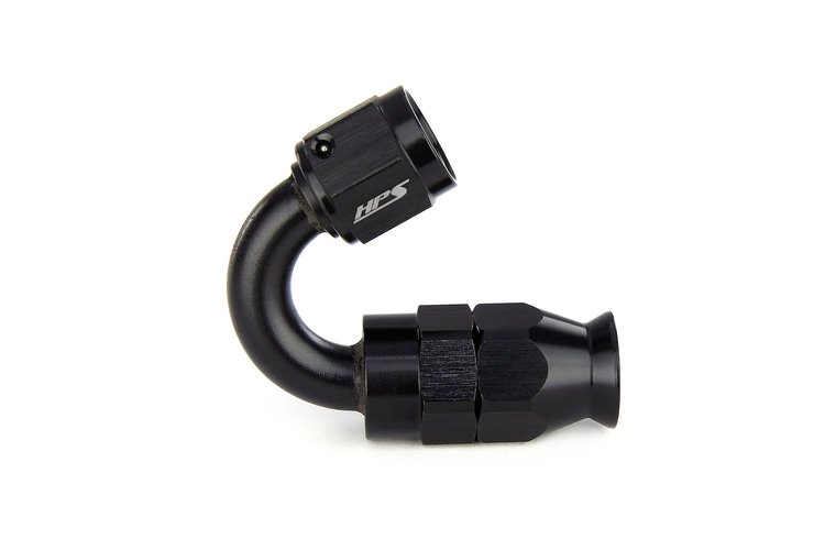 350-1504 350 Series 150-Deg Hose End, Reusable Hose End Fitting, For Reinforced PTFE Hose, Double Swivel