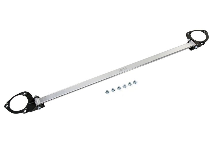 42-102P Performance Front Strut Bar, Increase Rigidity, Reduce Chassis Flex, 3-Piece Bolt On Strut Bar