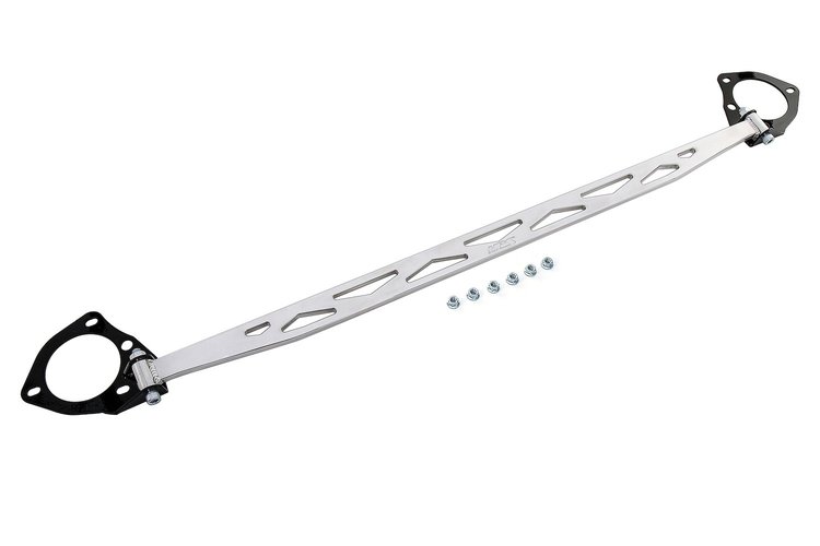 42-104P Performance Front Strut Bar, Increase Rigidity, Reduce Chassis Flex, 3-Piece Bolt On Strut Bar
