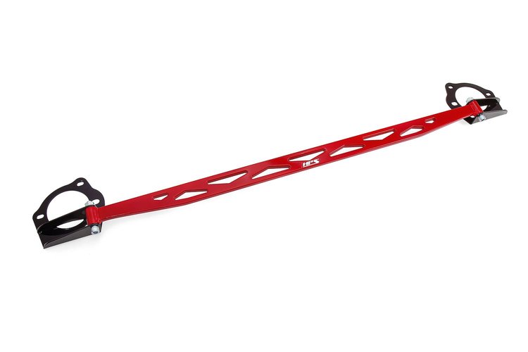 42-111R Performance Front Strut Bar, Increase Rigidity, Reduce Chassis Flex, 3-Piece Bolt On Strut Bar
