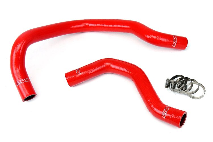 57-1016-RED Radiator Hose Kit, High-Temp 3-Ply Reinforced Silicone, Replace OEM Rubber Radiator Coolant Hoses