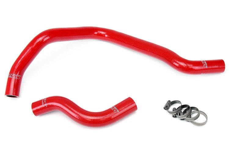 57-1018-RED Radiator Hose Kit, High-Temp 3-Ply Reinforced Silicone, Replace OEM Rubber Radiator Coolant Hoses