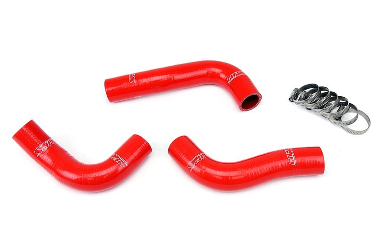 57-1030-RED Radiator Hose Kit, High-Temp 3-Ply Reinforced Silicone, Replace OEM Rubber Radiator Coolant Hoses