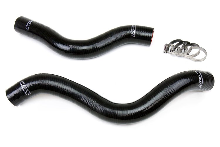 57-1038-BLK Radiator Hose Kit, High-Temp 3-Ply Reinforced Silicone, Replace OEM Rubber Radiator Coolant Hoses