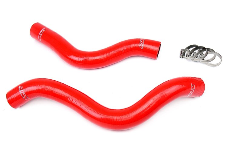 57-1038-RED Radiator Hose Kit, High-Temp 3-Ply Reinforced Silicone, Replace OEM Rubber Radiator Coolant Hoses