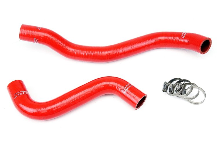 57-1039-RED Radiator Hose Kit, High-Temp 3-Ply Reinforced Silicone, Replace OEM Rubber Radiator Coolant Hoses
