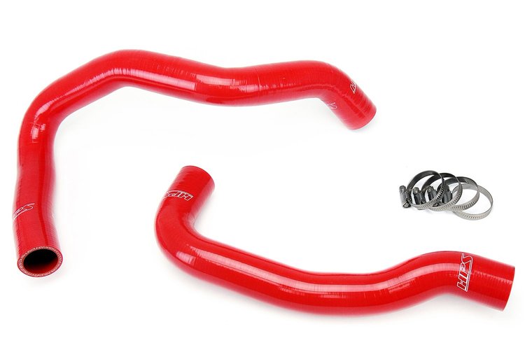 57-1044-RED Radiator Hose Kit, High-Temp 3-Ply Reinforced Silicone, Replace OEM Rubber Radiator Coolant Hoses