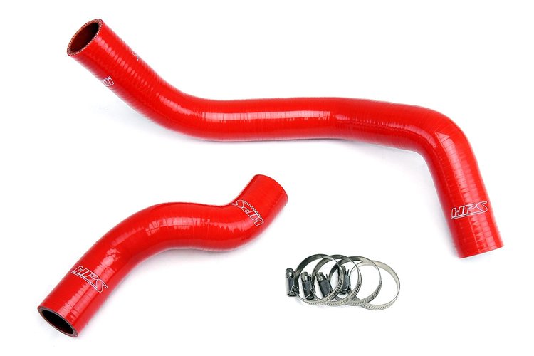 57-1045-RED Radiator Hose Kit, High-Temp 3-Ply Reinforced Silicone, Replace OEM Rubber Radiator Coolant Hoses