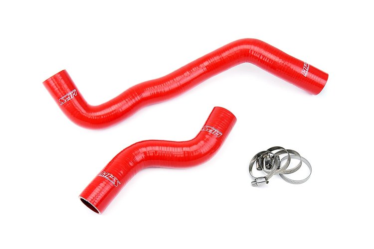 57-1054-RED Radiator Hose Kit, High-Temp 3-Ply Reinforced Silicone, Replace OEM Rubber Radiator Coolant Hoses