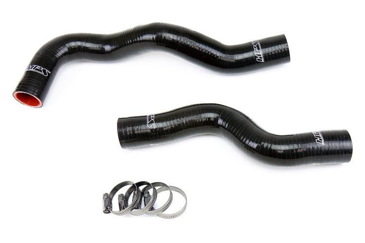 57-1055-BLK Radiator Hose Kit, High-Temp 3-Ply Reinforced Silicone, Replace OEM Rubber Radiator Coolant Hoses