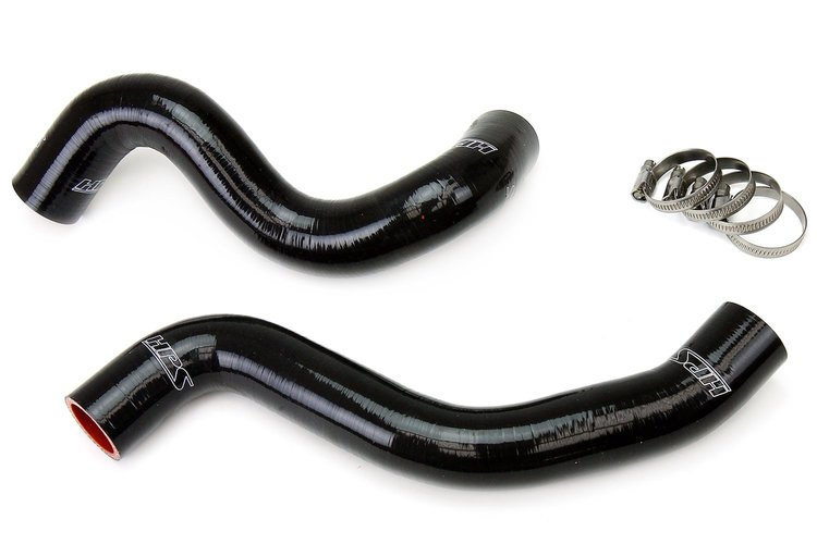 57-1058-BLK Radiator Hose Kit, High-Temp 3-Ply Reinforced Silicone, Replace OEM Rubber Radiator Coolant Hoses