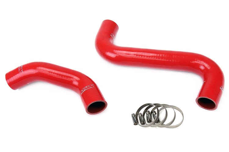 57-1061-RED Radiator Hose Kit, High-Temp 3-Ply Reinforced Silicone, Replace OEM Rubber Radiator Coolant Hoses