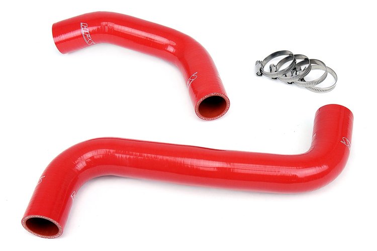 57-1064-RED Radiator Hose Kit, High-Temp 3-Ply Reinforced Silicone, Replace OEM Rubber Radiator Coolant Hoses