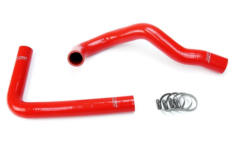57-1067-RED Radiator Hose Kit, High-Temp 3-Ply Reinforced Silicone, Replace OEM Rubber Radiator Coolant Hoses