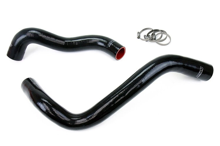 57-1074-BLK Radiator Hose Kit, High-Temp 3-Ply Reinforced Silicone, Replace OEM Rubber Radiator Coolant Hoses