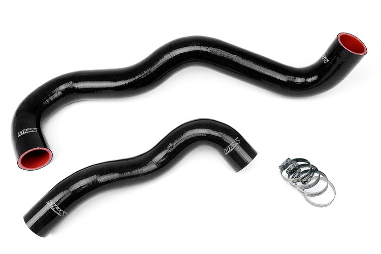 57-1075-BLK Radiator Hose Kit, High-Temp 3-Ply Reinforced Silicone, Replace OEM Rubber Radiator Coolant Hoses