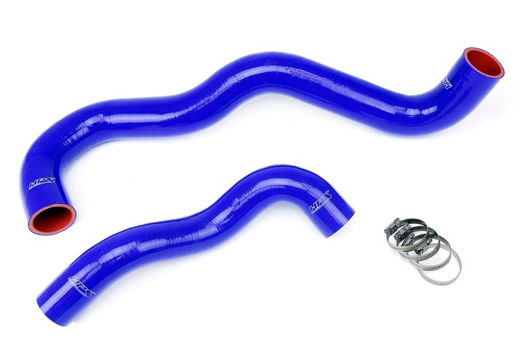 57-1075-BLUE Radiator Hose Kit, High-Temp 3-Ply Reinforced Silicone, Replace OEM Rubber Radiator Coolant Hoses
