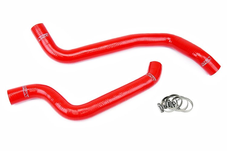 57-1079-RED Radiator Hose Kit, High-Temp 3-Ply Reinforced Silicone, Replace OEM Rubber Radiator Coolant Hoses