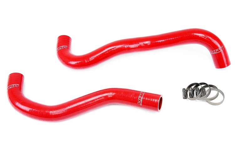 57-1199-RED Radiator Hose Kit, High-Temp 3-Ply Reinforced Silicone, Replace OEM Rubber Radiator Coolant Hoses