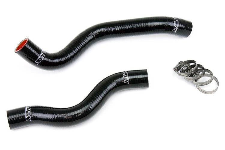 57-1200-BLK Radiator Hose Kit, High-Temp 3-Ply Reinforced Silicone, Replace OEM Rubber Radiator Coolant Hoses